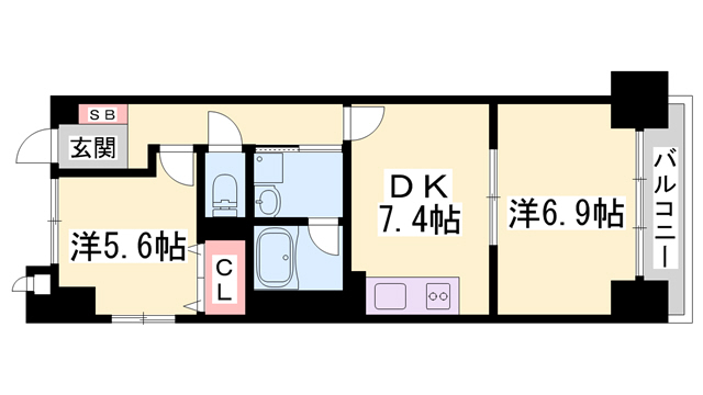 TKD北条口の間取り