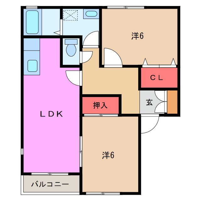 ロックンハイツの間取り