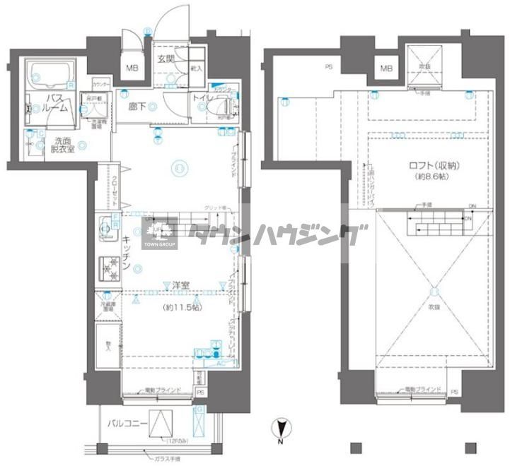 【墨田区江東橋のマンションの間取り】