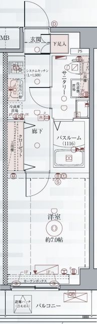 江東区東雲のマンションの間取り