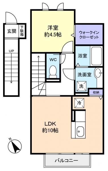 ｊｙｕｔｏ志津ＷＥＳＴの間取り