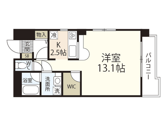 広島市中区中町のマンションの間取り