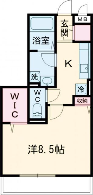 堺市西区鳳東町のアパートの間取り