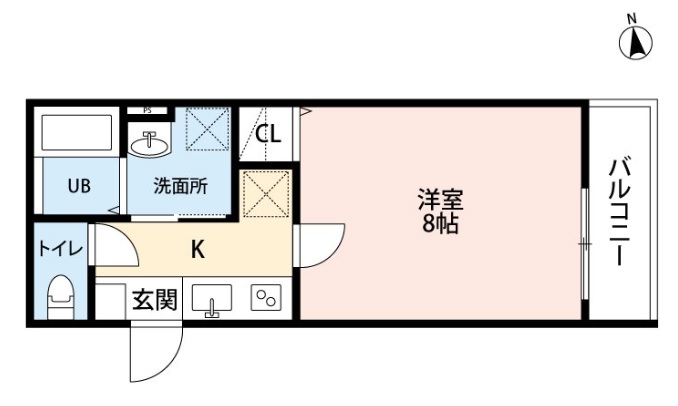 OUTRIGGER六十人町の間取り