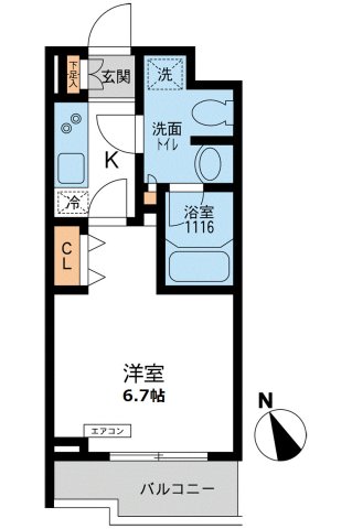 パシフィックコート目黒南の間取り