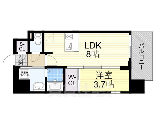 Luxe住吉公園の間取り