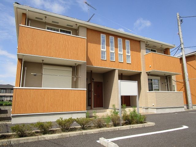 東茨城郡城里町大字石塚のアパートの建物外観