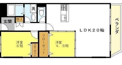 アノパーク加賀屋の間取り