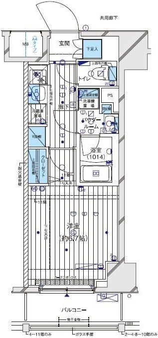 メインステージ横濱阪東橋の間取り