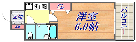 エスリード三宮フラワーロードの間取り