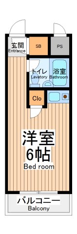 川崎市川崎区藤崎のマンションの間取り