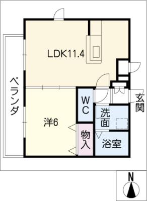 シャンプラン吹上の間取り