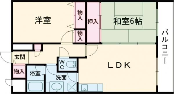 メープルコート中村IIの間取り