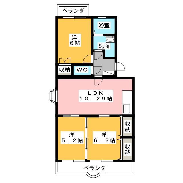 グランシャリオ新富士の間取り