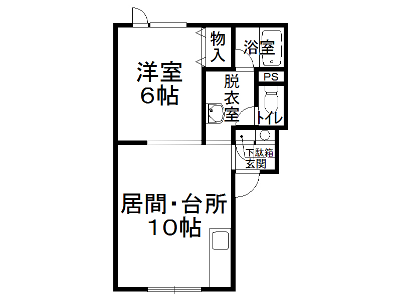 ハイツめぐみIの間取り