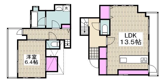 川崎市川崎区大島のマンションの間取り