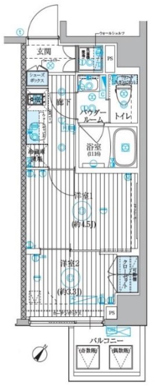 ブライズ川崎本町の間取り