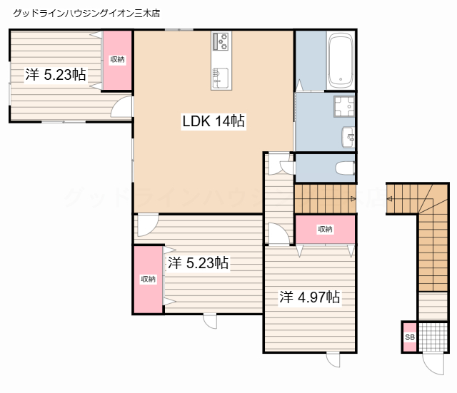 プレミールcocoの間取り