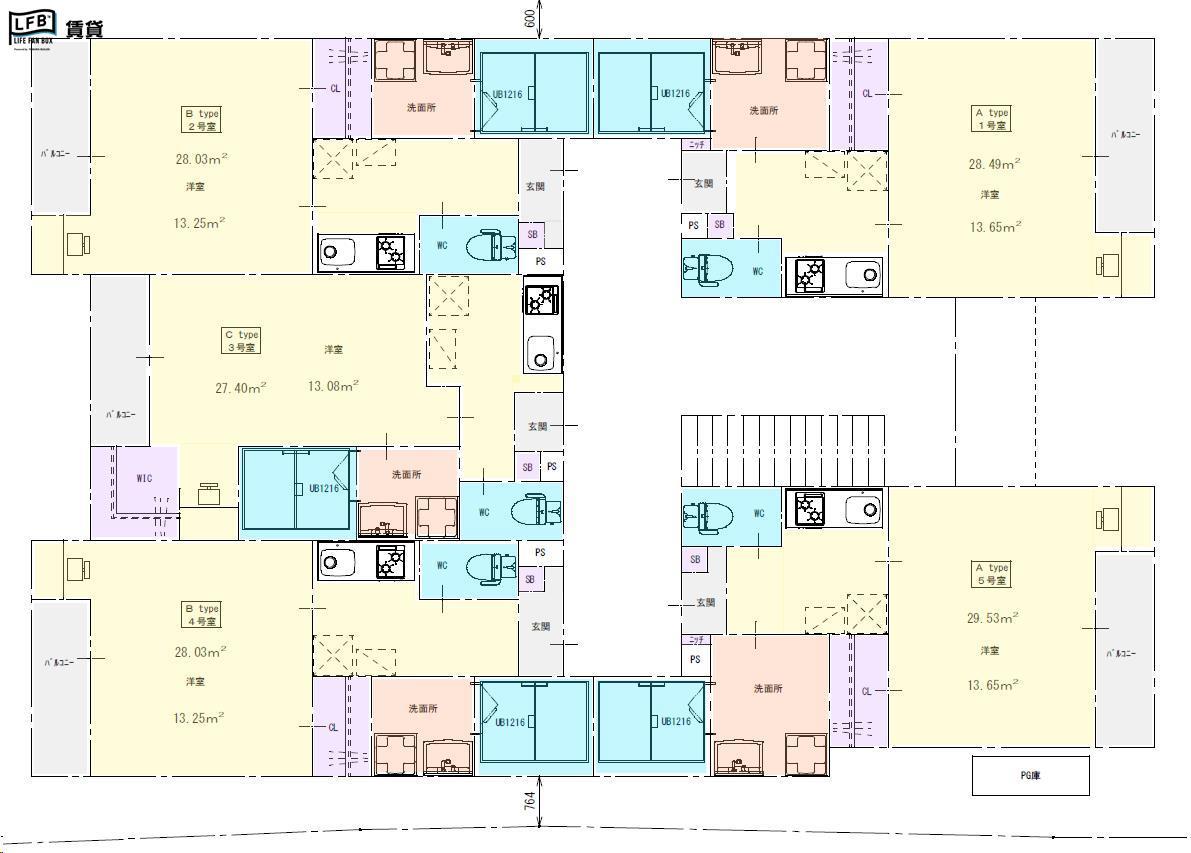 ＬＦＢ　ＡＰＡＲＴＭＥＮＴ小野田の間取り