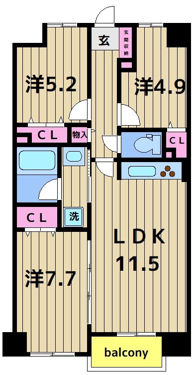 U　COURT西新井の間取り