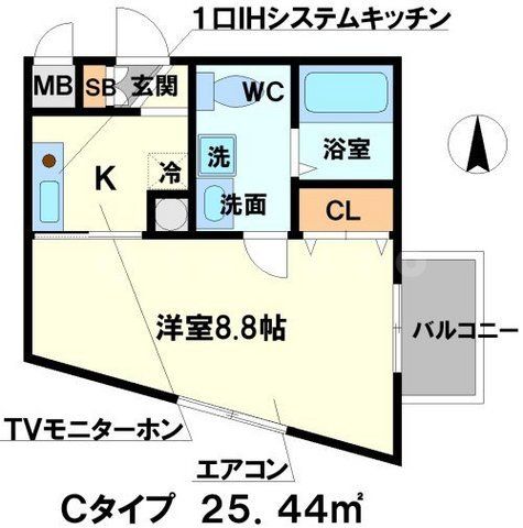 サンロイヤル柴原の間取り