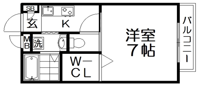 リバビューヒラカタの間取り