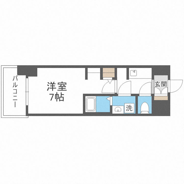 S-RESIDENCEドーム前千代崎の間取り