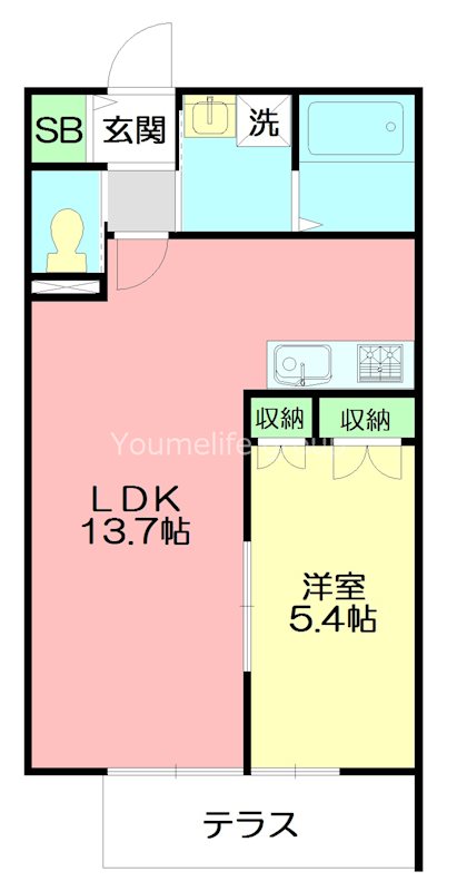 藤沢市辻堂新町のマンションの間取り