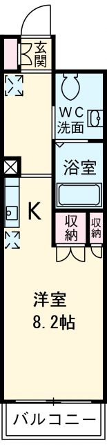 名古屋市中村区名駅南のマンションの間取り