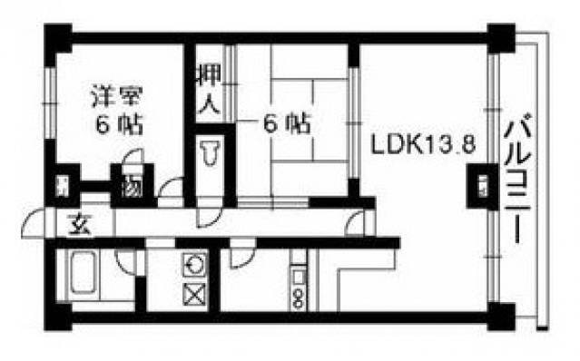 フレンドワンIIIの間取り