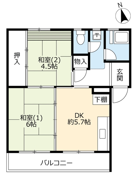 ＵＲ有野の間取り