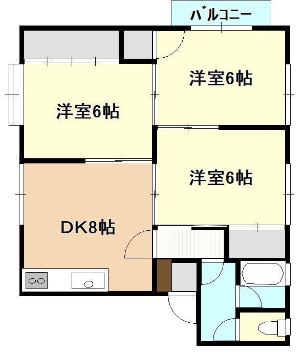 【シャルムシティＢの間取り】