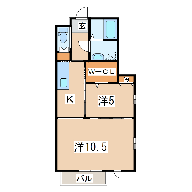 メゾン城西の間取り