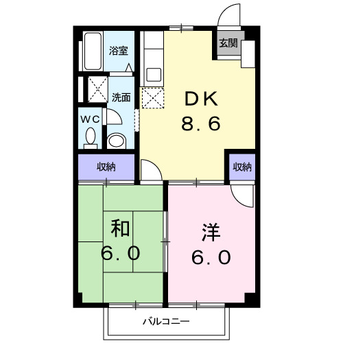 グリーンシティ浅田の間取り