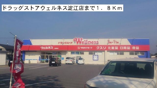 ドラックストア　ドラッグストアウェルネス淀江店（ドラッグストア）まで1800m
