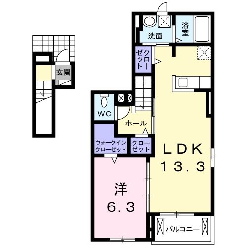 カルムメゾンの間取り