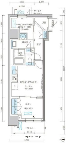 パークアクシス池袋イーストの間取り写真