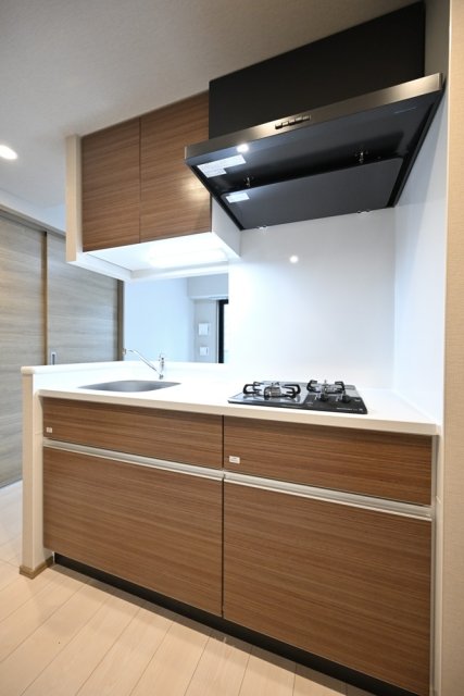 キッチン　システムキッチン（2口ガスコンロ）