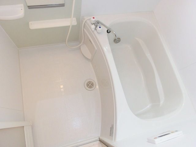 バス・シャワールーム　鏡台もしっかり付いたバスルーム。