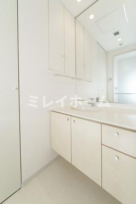 洗面設備　同建物内、別のお部屋の参考写真になります。