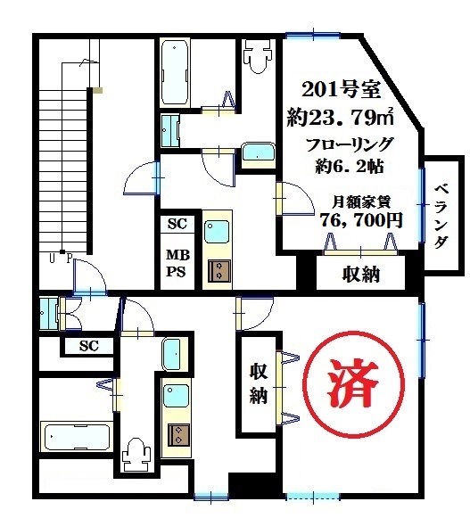 Haus von Gelande 練馬 b CASAの間取り写真