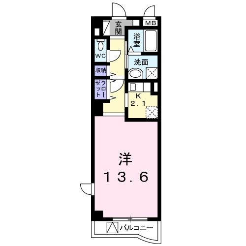 クラールアンジュの間取り写真
