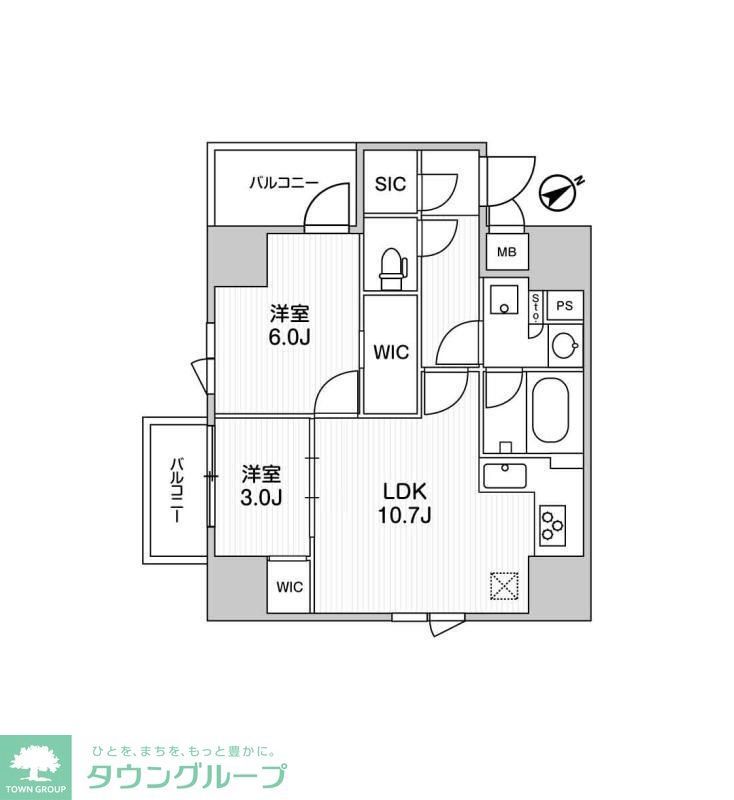 ALTERNA三軒茶屋の間取り写真