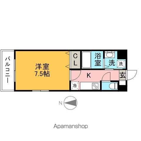 地下鉄空港線 東比恵駅 徒歩8分 15階建 築20年の間取り写真