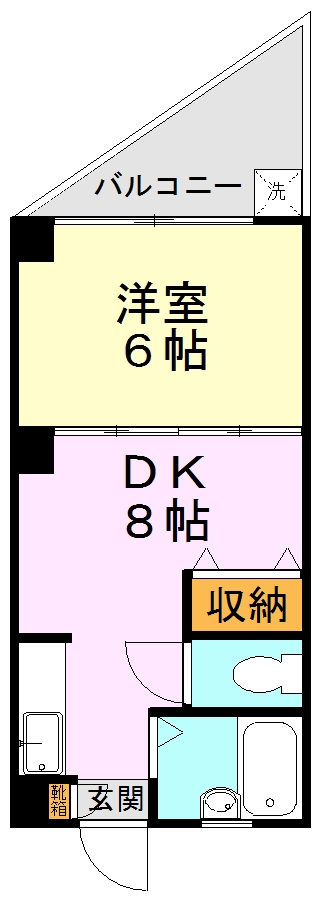 レオマンション祗園橋の間取り