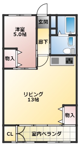 クレールきららの間取り