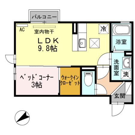 Ｇｌａｎｚ－Ｋの間取り