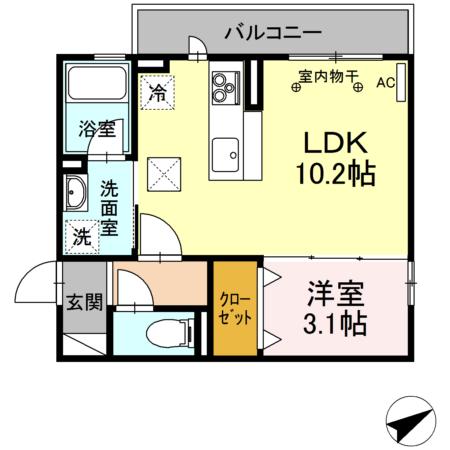 ディーアリビラの間取り