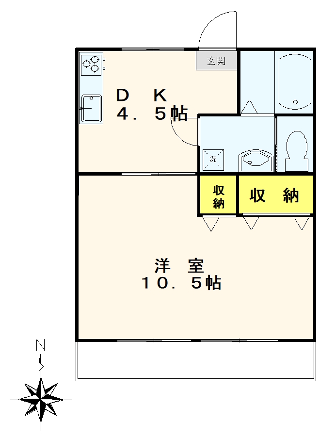 井蔦コーポの間取り