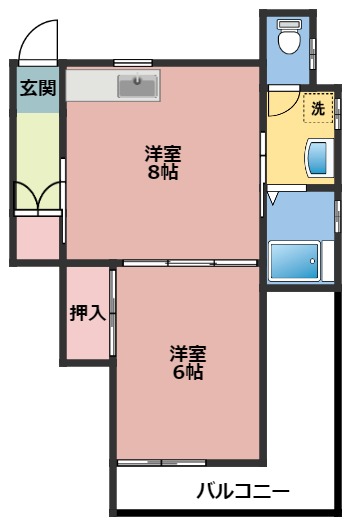 川崎市川崎区中島のマンションの間取り